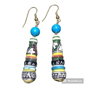 3/$15 Handmade Vintage Jewelry Beaded Earrings Never Worn